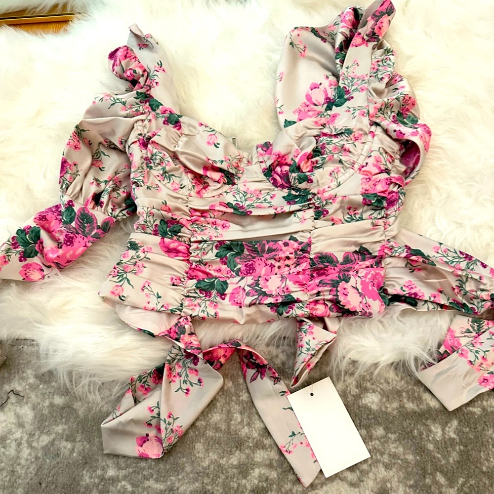 NWT For Love and Lemons long sleeve top